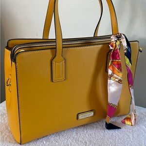 Brand New London Fog Purse in Mustard, never used!